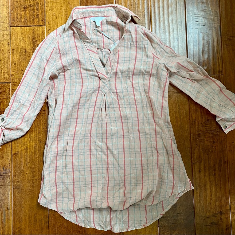Plaid Maternity Shirt